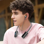 Load image into Gallery viewer, Waterproof Wireless Neckband Bluetooth Headphones with Display
